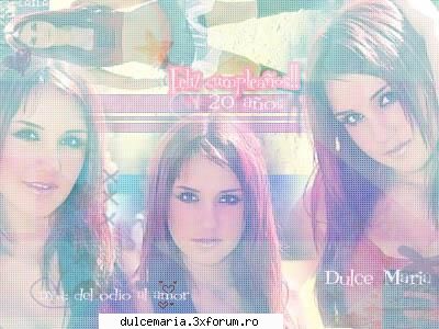 Bannere Dulce Maria - alta ku Robertita-majoreta - Dulce Maria album-foto