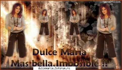 Bannere Dulce Maria - Dulce Maria Mas bella,imposible - Dulce Maria album-foto